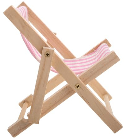 WOONEKY Soporte Rosa Silla Plegable Mini de Playa Teléfono para Madera