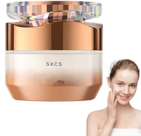 Crema de Maquillaje Iluminadora, C rema Facial Sencilla con Nicotinamida para Damas, Hidratante con Vitamina C, Crem a Tonificante Multifuncional, Ilumina la tez de forma natural (1 unidad)
