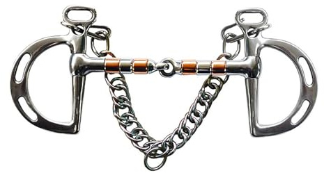 BRABOSTON Morso a bocca per cavallo in acciaio inox a doppia maglia, facile da installare, per rapidi cambi di attrezzatura in bicicletta a cavallo in acciaio inox resistente alle intemperie