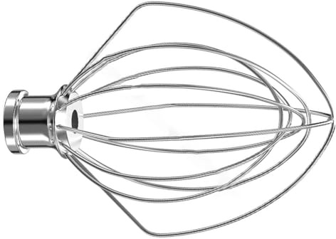 Helilyco Frusta a 6 fili per scopa da neve KitchenAid KN256, in metallo resistente, con testa in alluminio, facile da riporre, utensile da cucina per miscelatori medi