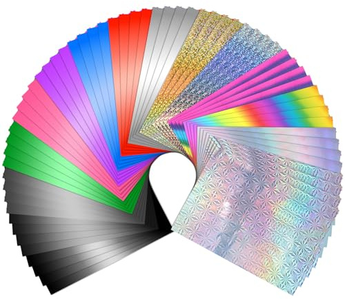 75 fogli di carta di trasferimento reattiva, 15 colori, 30 x 20 cm, per artigianato, toner metallico, pellicole reattive per fai da te, goffratura, scrapbooking, biglietti di carta, pianificatori e
