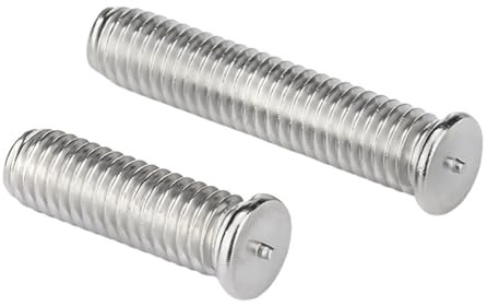 Pernos de soldadura, 304 Stainless Steel M3 M4 M5 M6 M8 Welding Stud for Capacitor Discharge Welding(M8x12-1Pcs)