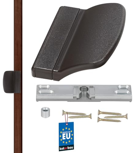 KOTARBAU 5907465905091 Chiusura per Porta del Balcone, Marrone Scuro