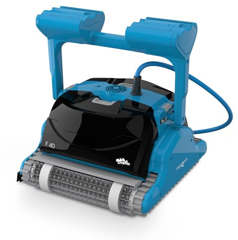 Dolphin F40 Robot pulitore Automatico per Piscina interrata Fino a 12m - Arrampicata su Parete - Efficienza energetica
