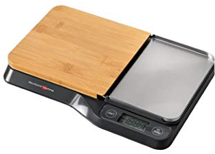 Brandani Bilancia Techno collection ABS con Tagliere Bamboo e vassoio Inox