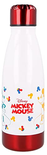Stor8412497601394Doble Pared Acero Inoxidable Térmica Agua Botella para Niños, 340 ml Capacidad, Mickey Mouse Verdadero Original