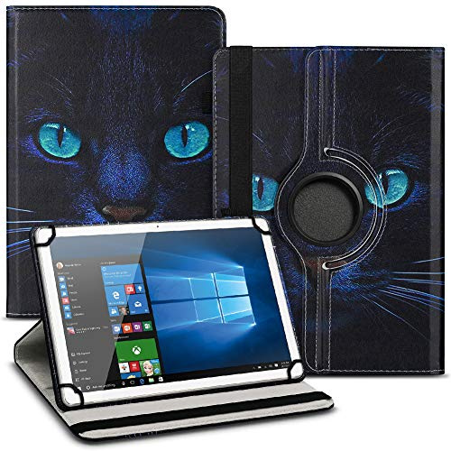 Tablet Hülle kompatibel mit Telekom T Tablet 10,4 Zoll Tasche Schutzhülle Case Universal Cover aus Kunst-Leder Standfunktion 360° Drehbar