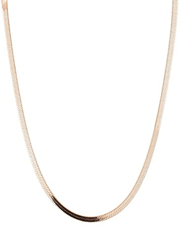 LIEBESKIND BERLIN Damen Sleekchain Halskette – Edelstahl Kette in verschiedenen Farben und Längen, größenverstellbar – zeitlos, modern und vielseitig kombinierbares Schmuckstück