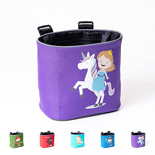 GRINSEZWERGE Kinder Laufrad Lenkertasche Fahrrad, Lenker Fahrradkorb Fahrradtasche Laufradtasche Lenkerkorb | Dreirad Scooter Roller Tasche Zubehör Kinderfahrrad | Prinzessin