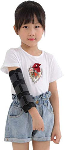 HSRG Férula para Codo, Órtesis De Articulación De Codo Postoperatoria Ajustable para Niños, Alivio del Dolor En Las Articulaciones, Protector Nocturno De Recuperación De Lesiones