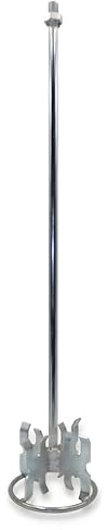 DEWEPRO Zementrührer Ø120x600 mm – Mörtelrührer aus verzinktem Stahl mit M14-Gewinde, 90 mm Paddelhöhe, Rührquirl für Zementmörtel, Estrichmörtel und schwere Baustoffe