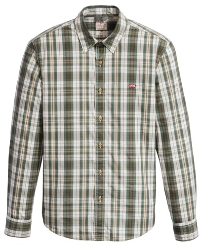 Levi's Långärmad herrskjorta Housemark Slim skjorta, Micah Plaid Cloud Da, XS