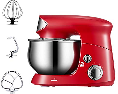 600W Sbattitore Elettrico Impastatrice Planetaria Con Ciotola Da 3,5 L 6 Velocità Robot Da Cucina Con Gancio Per Pasta, Frusta Per Filo E Frullino Per La Cottura Della Torta Cucina, Pastella, Pane ( C