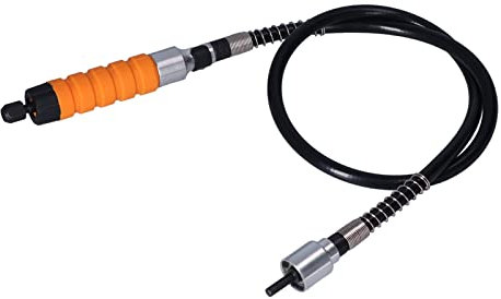 Herramienta de Tallado Eléctrica Rankomu, Juego de Eje Flexible de Goma, Cincel Eléctrico con Eje Flexible de Goma, Cuchillas de Metal Puntiagudo, para Carpintería y Tallado de Madera