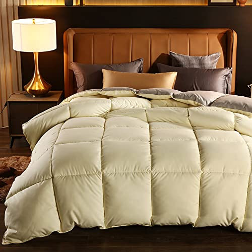 Winter Bettdecke-4 Seasons Quilted-Luxus GäNsedaunen Weiche Bettdecke Decke KöNig KöNigin ZwillingsgrößE TröSter BettwäSche FüLlung Super Warm Steppdecke-Vater Geschenk