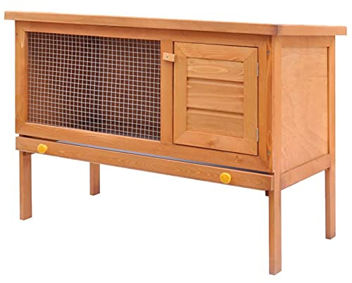 heybb Kaninchenstall Kleintierhaus Hasenstall 1 Ebene Holz HasenkäFig DraußEn Kaninchen Haus