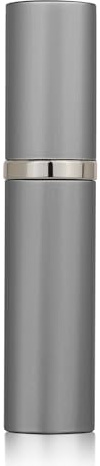 Aurdox Perfume Atomiser, Refillable & Portable Perfume Bottle for Travel, 5ml Small Spray Bottles with Bottom Pump, Dispensers for Women and Men, Leaking Proof and Luxurious Design(Grey)