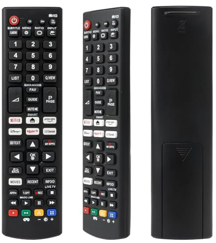 YiBiChin Universal Remote for LG TV Remote AKB75095308 AKB74915324, Compatible with LG TV QLED UHD HDR LCD Frame Curved Solar HDTV 3D 4K 8K Smart TVs Models - No Setup Required