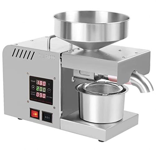 SmPinnaA Presse À Huile De Cuisine avec Écran Tactile LCD, 610 W, Presse À Huile Automatique À Froid Et À Chaud, Extracteur D'Huile d'olive, Noyau De Noix De Coco, Presse-Huile De Tournesol