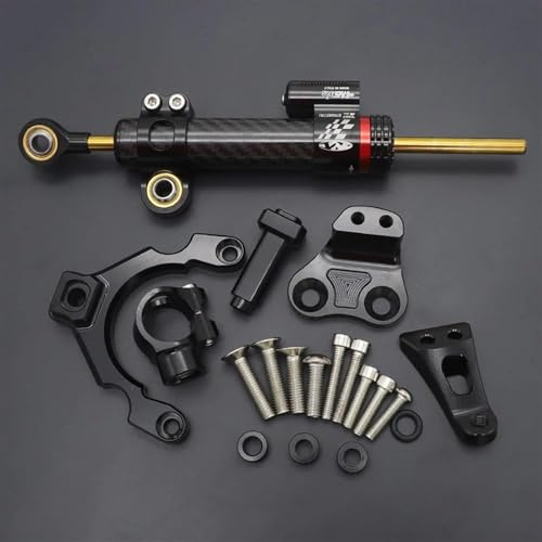 EQJSHL Kit di Montaggio Staffa Ammortizzatore Stabilizzatore Sterzo Moto per K&awasaki Z900 Z 900 2017 2018 2019 2020 2021 Barre stabilizzatrici(Colore 1)