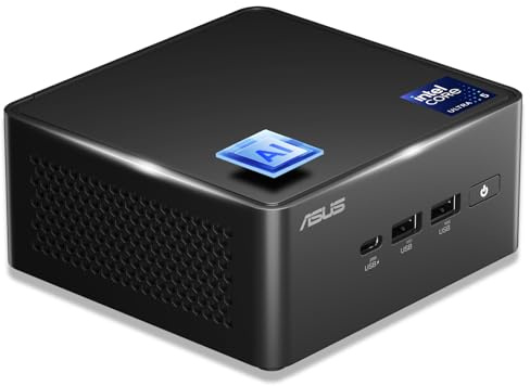 Mini PC for ASUS NUC 14 Pro, Ultra 5 125H (14C/18T, Up to 4.5GHz) Mini Computer, 32GB DDR5 Ram & 512GB PCIe 4.0 SSD, Intel Arc Gpu/AI GC/AI Boost/AI Ready/Type C 3.2/BT5.3/WiFi 6E/8K/Windows 11 Pro
