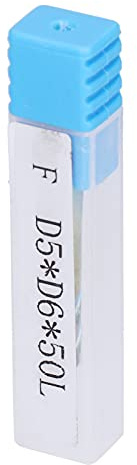 Fresa CNC de acero de tungsteno Brocas para enrutador en espiral de alta precisión D5 mm x D6 mm x L50 mm Aplicable para procesamiento de metal y CNC Colorido