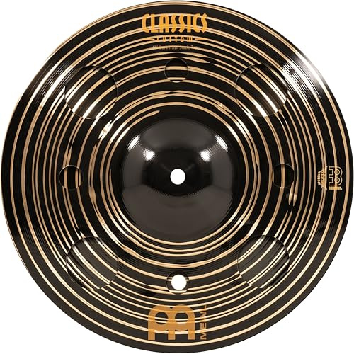 Meinl Cymbals Classics Custom Dark Trash Stack — 12 Zoll (Video) Schlagzeug Becken (30,48cm) B12 Bronze, Dunkles Finish (CC-12DASTK)