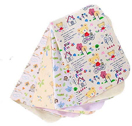 Telo Cambio Pannolino Impermeabile,4 Pack, 50x70cm Unisex