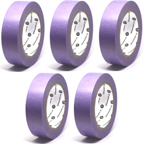 klebemeister® SENSITIV SOFT - Ultra Schonendes Sanftes Professionelles Abklebeband Malerband Tapetenband ⎥ 5x Rollen je 30mm x 50m = 250m
