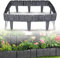 XMTECH Anthrazit Rasenkante in Steinoptik, 5 m Beetumrandung Mähkante Randsteine aus Kunststoff, Beeteinfassung Gartenzaun, 1 Element (L x H): 25x 23cm - 20 Stück