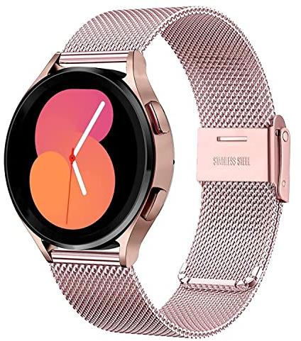 VELULYX Metallarmband für Samsung Galaxy Watch 7/6/5/4 - 20 mm Edelstahlarmband für Galaxy Watch 6 Classic/5 Pro/3/Active 2/40mm/42mm