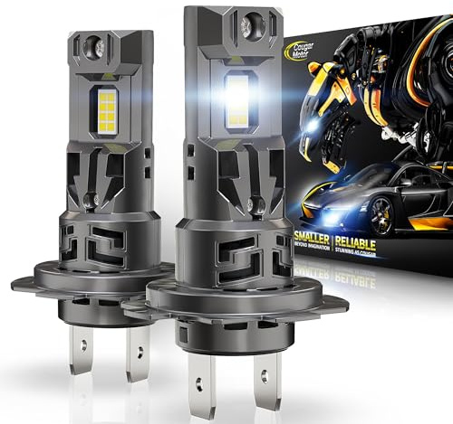 Cougar Motor H7 Bulb, H7 Fog Bulb No Adapter Required 6500K White Light with Fan In Line Off-Road Use or Fog, Plug N Play, Pack of 2
