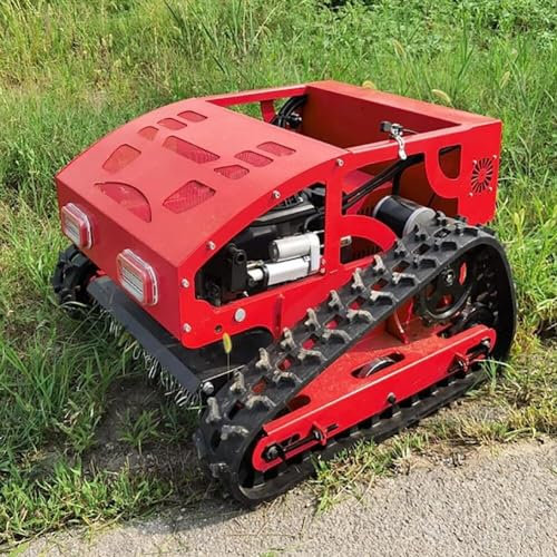 Tondeuse à gazon robot | Tondeuse à essence quatre temps | Télécommande | Monte jusqu'à 30° d'inclinaison | Équipement d'entretien de la pelouse pour ferme, jardin, verger