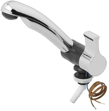Kalt-Wasserhahn Style 2005 12V Ø20 mm chrom/schwarz Campingwasserhahn für Wohnmobil Wohnwagen
