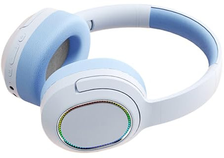 Casque sans Fil PC | Casque sans Fil Bureau - Design Ergonomique Pliable pour Téléphone, Jeux, Plage, Sport et Gym