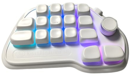 GMBYLBY 17 tastierino numerico meccanico chiave con progettazione sostituibile calda RGBs Backlit PBTs Keycaps e VIA USB programmabile