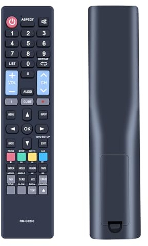 GOUYESHO Nouvelle télécommande de rechange RM-C3230 pour RCA HKC HD TV 32C9A 24C2NB 24C2NBD 40F1FHD -T2-EU 43F3 43F6 50F1 16M4 13M4C 16M4C 32F1D 17H2C 32F1DA 32D1- HH2EU. RS5 0U1-EU 40K7A