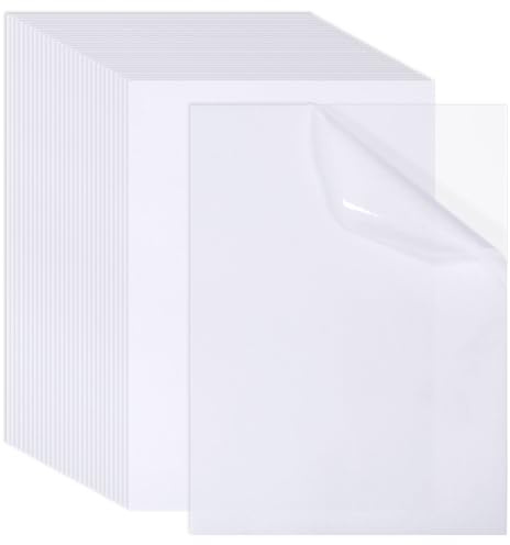 GLOBLELAND 30 hojas de papel autoadhesivas Washi imprimibles A4 semitransparentes para impresora de inyección de tinta decoración para álbum de fotos, agenda y scrapbooking (8.3X11.7 hojas)