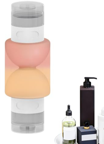 Contenitore da viaggio per articoli da toeletta, cosmetici e prodotti da toeletta, tubi bifacciali schiacciabili per viaggi, contenitori per servizi igienici, per vacanze e viaggi in aereo
