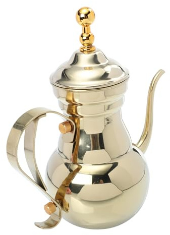 Toyvian Tetera de Acero Inoxidable con Filtro Delicado para Infusiones y Café Diseño Ergonómico sin Goteo para Uso Doméstico y Elaboración Manual de Bebidas Calientes