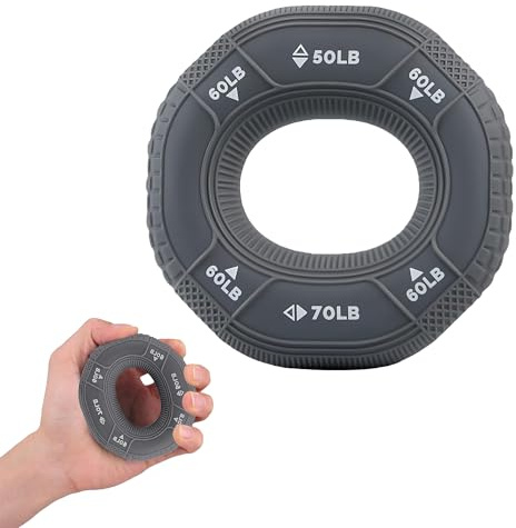 Hezhou Silikonringe Muskeltraining Sport Handgriff-Stärkungsring Handtrainer Ring Silicone Hand-Training Grip Strength Griffkraft-Trainer 3 Levels Unterarm Und Handtraining Calisthenics Fitness
