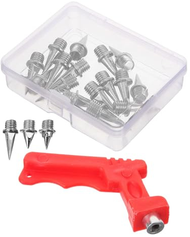 INOOMP Clavos de Atletismo para Pista Buena Sujeción y Forma Cónica, Metal Resistente para Competiciones y Entrenamiento de Atletas Profesionales