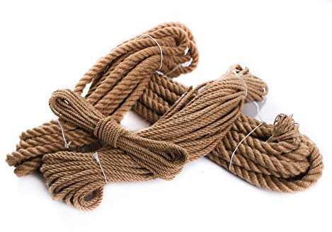 Unbekannt Juteseil Hanfseil Naturhanf Hanf Tau Tauwerk Handlauf Seil alle Stärken (Stärke: 24 mm, 10 Meter)