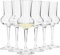 Bormioli Grappa Glass Set of 6 I Capacity 75 ml I Total Height of Glass 16.5 cm I Handle Length 5.8 cm I Classic Grappa Glass for The Famous Italian Drink