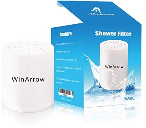 WinArrow No Contaminación Reemplazables de Alta Salida Universal Filtro de la Ducha (Shower Filter Cartridge)