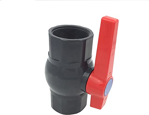 PVC-Kugelhahn Wasserversorgungsventil U Kompaktes Innengewinde Zwei-Wege-Kugelhahn zur Steuerung und Stoppdurchfluss (DN50 Φ63mm)