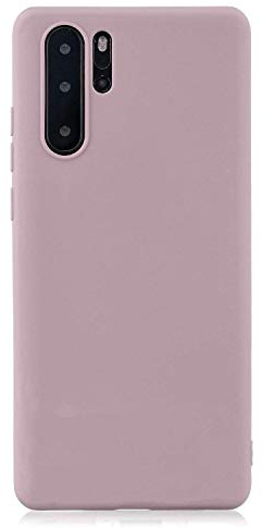 cuzz Schutzhülle für Huawei P30 Pro + (1 Stück Displayschutzfolie aus Hartglas), einfarbig, Premium, flexibel, Silikon, TPU, dünn, ultradünn, rutschfest, stoßfest, Schutzhülle (Rosa)