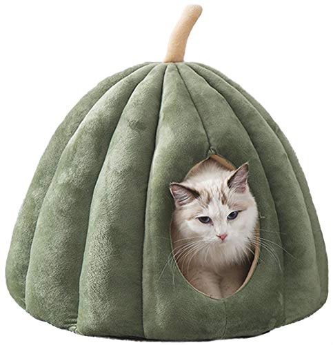 DHGTEP Winter Heizung Haustier Fleece Zelt Höhle, Bequeme Katze Bett Iglu-Zelt Mit Abnehmbaren Waschbaren Kissen Kissen Für Innen Kleine Mittlere Katzen Hunde, Hund Katze Cosy Bett/Schlafsack