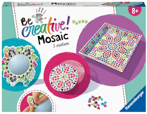 Ravensburger 18446 BeCreative Mosaik Romantik, DIY für Kinder ab 8 Jahren