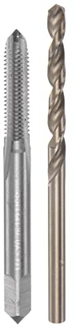 sourcing map Gewindebohrer Set m4.5x0.75/3.7mm, Gewindeschneider- und Bohrer set, Gewindeschneidwerkzeug